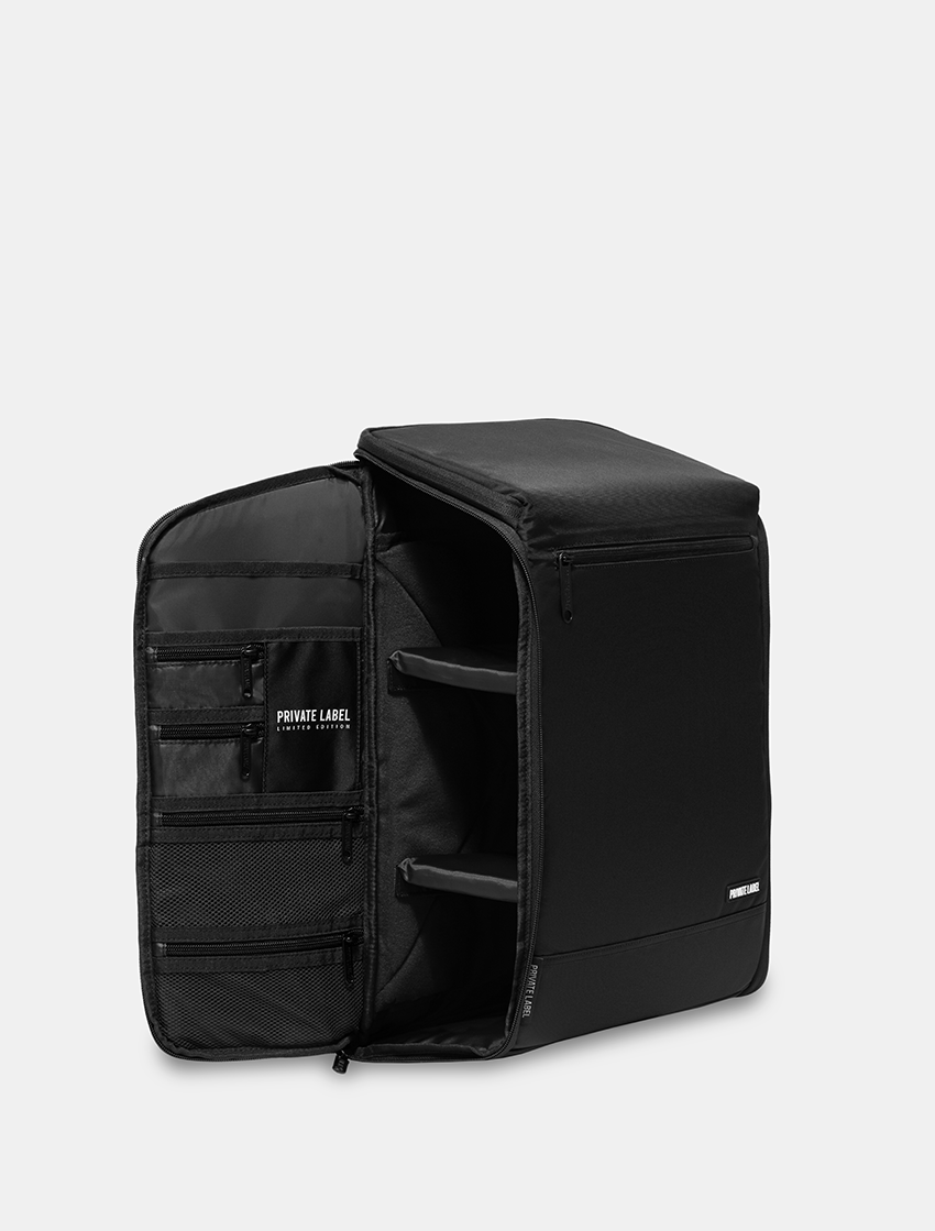 Private Label Supreme Shoe Travel Bag STEALTH BACKPACK BLACK