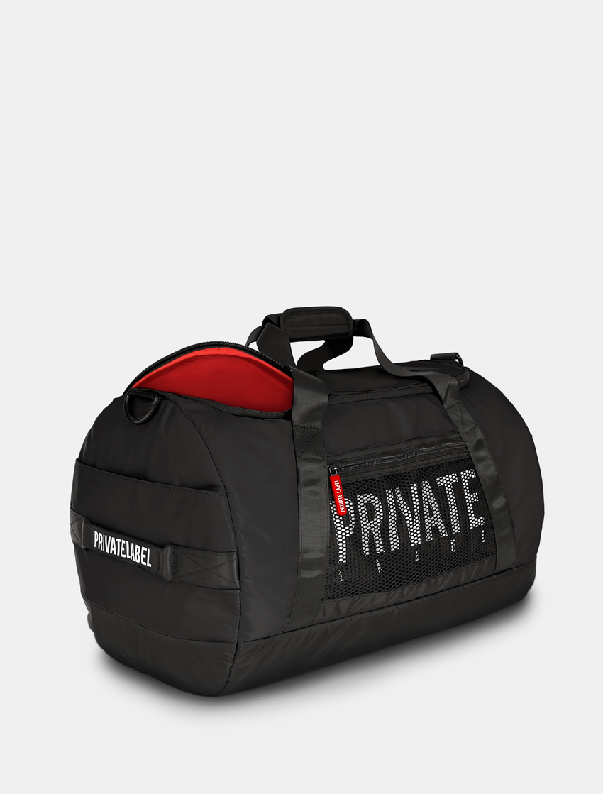 Black Red Gym Bag Sports Training Bags Private Label PRIVATE LABEL