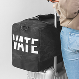Reflective Black Camo - Carry On Travel Bag