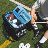 Black / Light Blue - Carry On Travel Bag