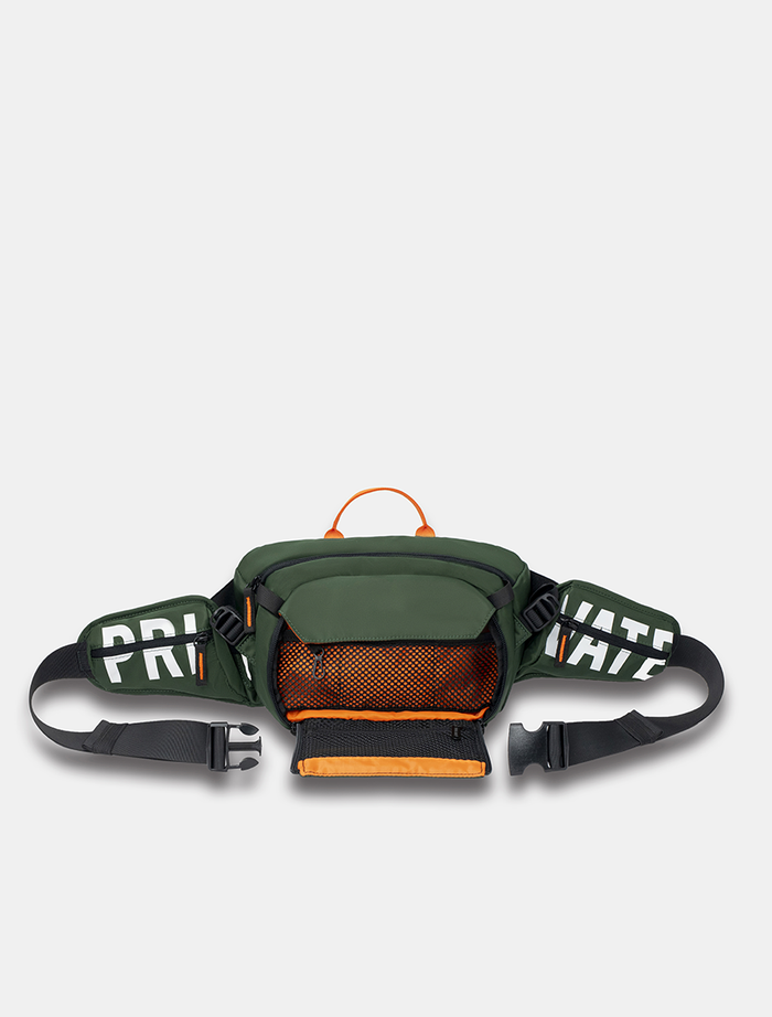*Dark Green / Orange - Waist/Sling Bag