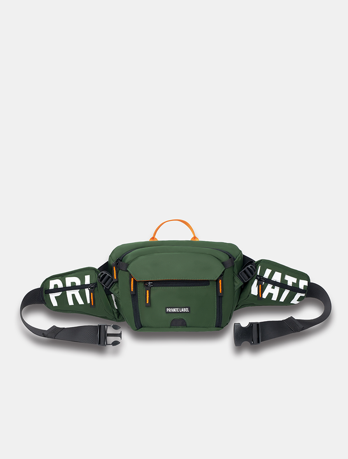 *Dark Green / Orange - Waist/Sling Bag