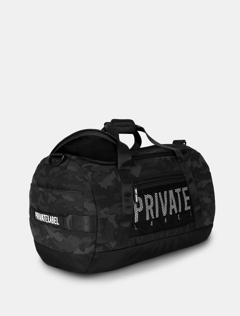 Reflective Black Camo - Gym Bag