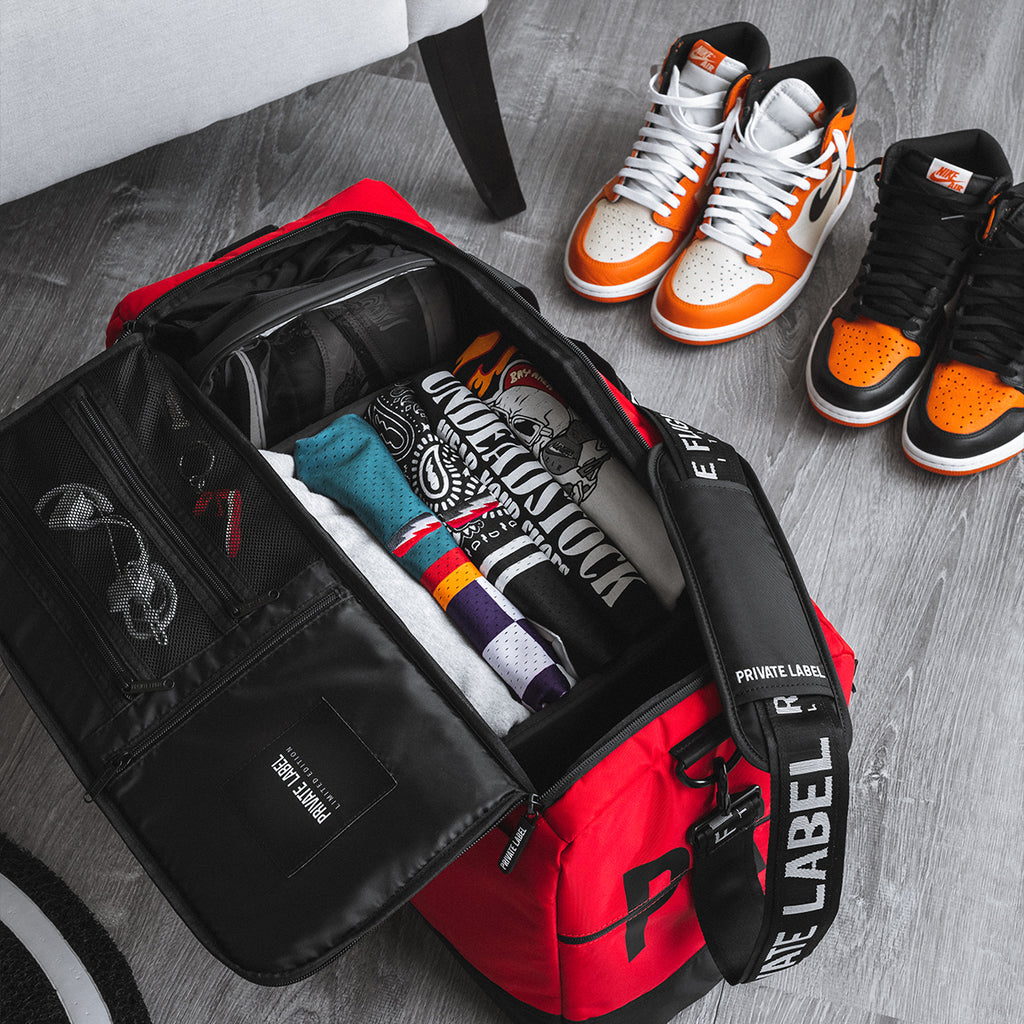 Red / Black - Sneaker Duffle Bag