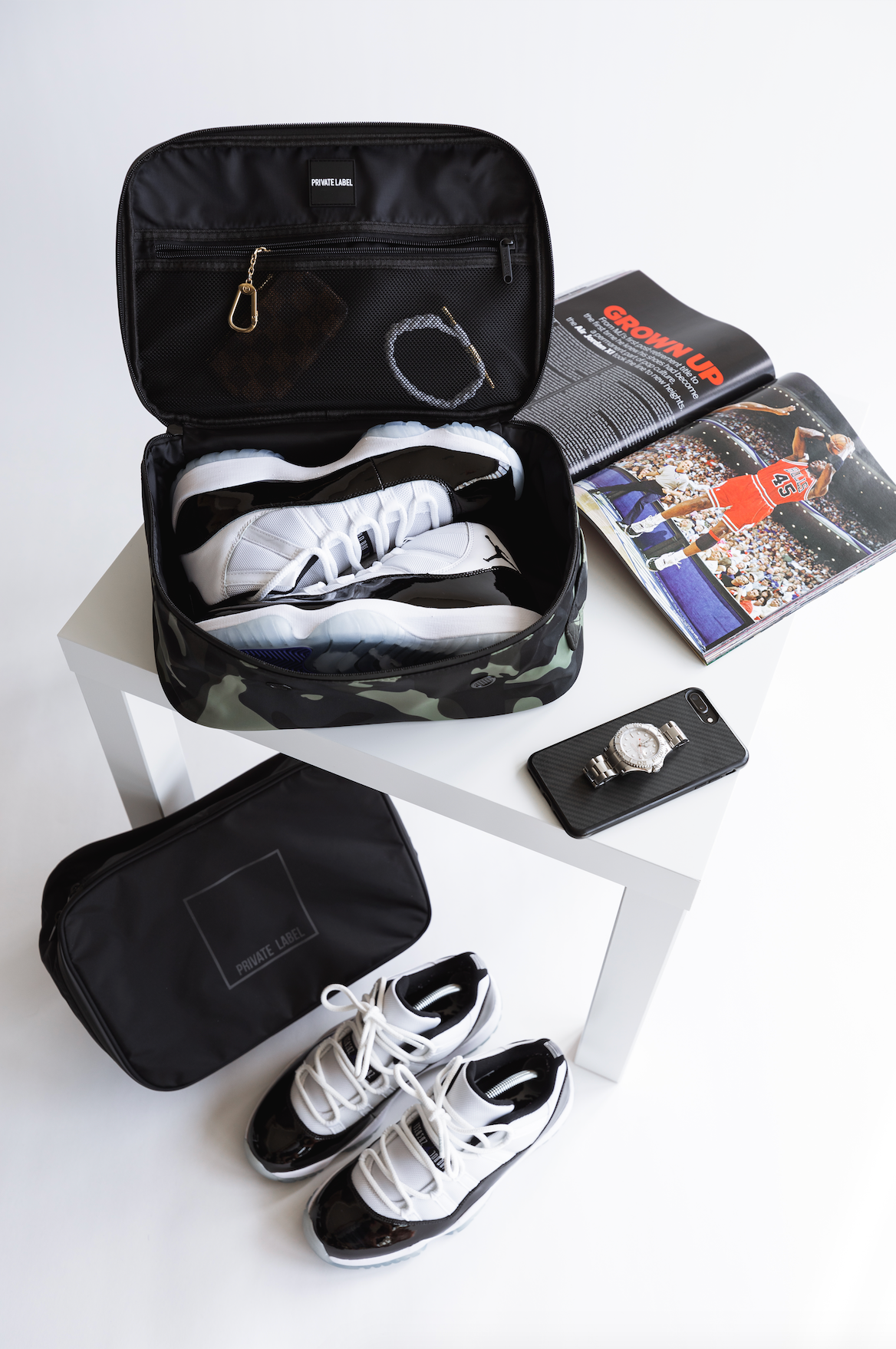 BLACK TRAVEL SNEAKER CASE Sneakers Cases Private Label PRIVATE LABEL